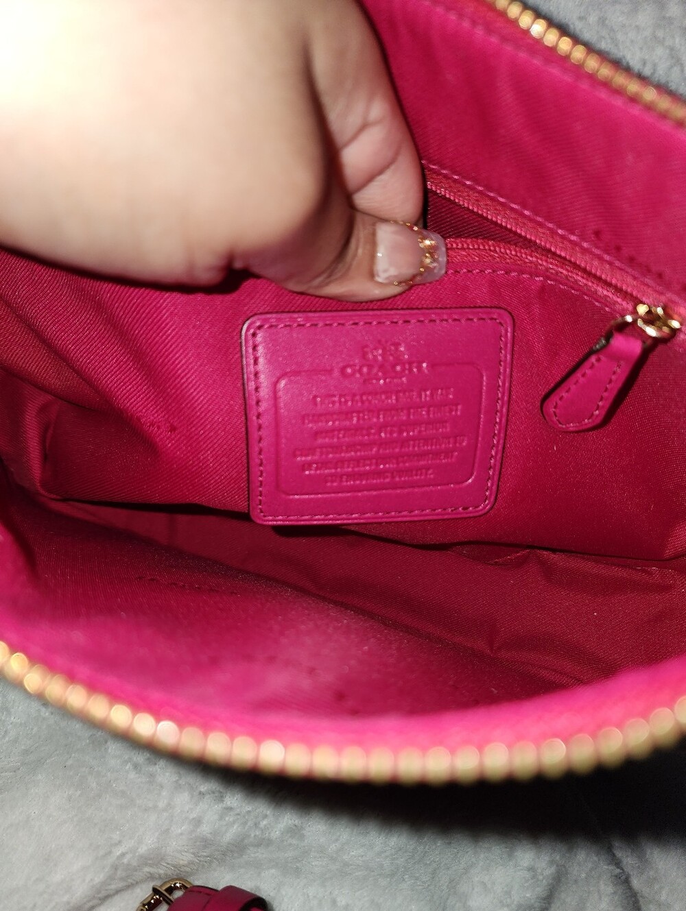 Coach Chelsea Pink Two-Way Crossbody/Shoulder Bag - Picture 7 of 9